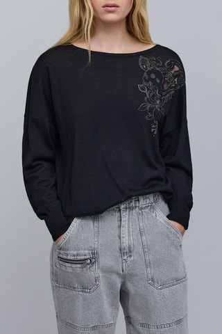 Pull en laine - Noir - IKKS