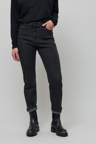 Jean droit taille haute - Gris foncé - IKKS