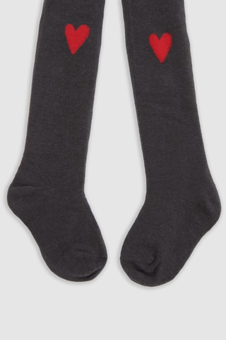 2 paires de collants - Rose et gris - IKKS