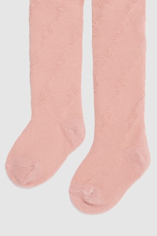 2 paires de collants - Rose et gris - IKKS