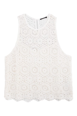 Top sans manches - Blanc - IKKS