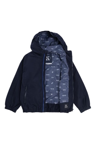 Coupe-vent à capuche - Bleu marine - IKKS