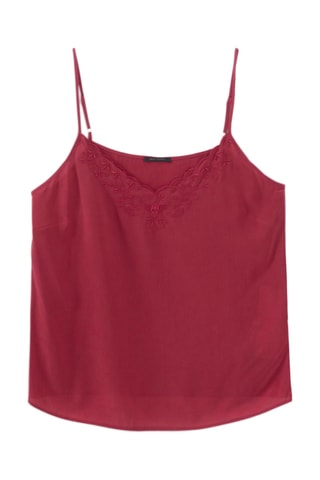 Caraco en soie - Rouge - IKKS