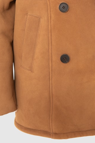 Veste en cuir de mouton - Camel - IKKS