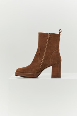 Bottines en nubuck - Camel  - One Step