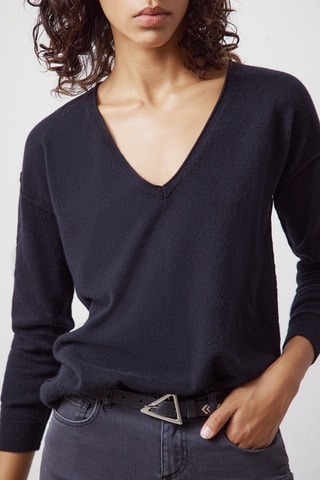 Pull en cachemire - Noir - IKKS