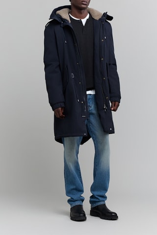 Parka à capuche - Bleu marine - IKKS