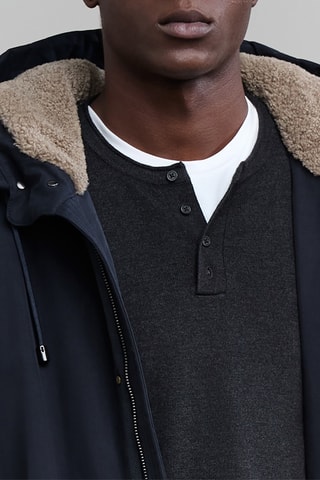 Parka à capuche - Bleu marine - IKKS