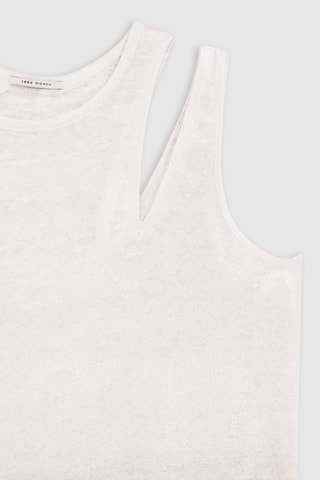 Top en lin - Blanc - IKKS