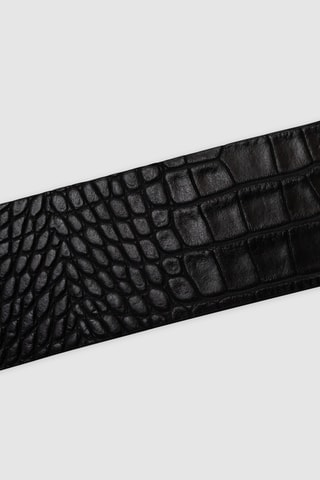 Ceinture en cuir - Noir - IKKS