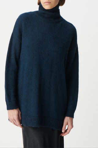 Pull en mohair - Bleu marine - IKKS