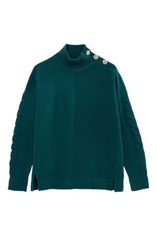 Pull en laine - Vert émeraude - IKKS