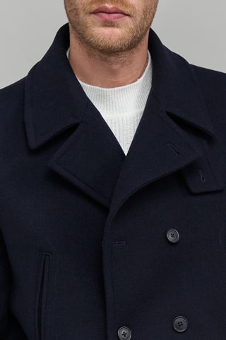 Caban en laine - Bleu marine - IKKS