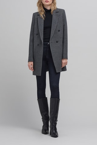 Manteau en laine - Gris et noir - IKKS