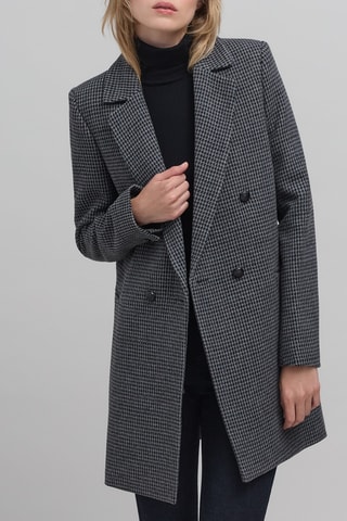 Manteau en laine - Gris et noir - IKKS