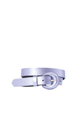 Ceinture en cuir de veau - Violet  - One Step