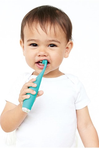 Tandenborstel ISSA baby Kiwi Green Panda - 0 tot 4 Jaar - Silicone