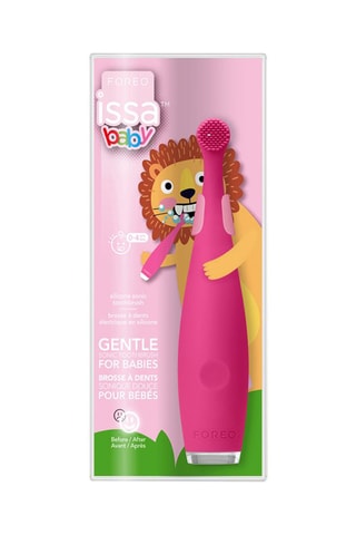 Brosse à dent ISSA baby Strawberry Rose Lion - 0 à 4 ans - Silicone