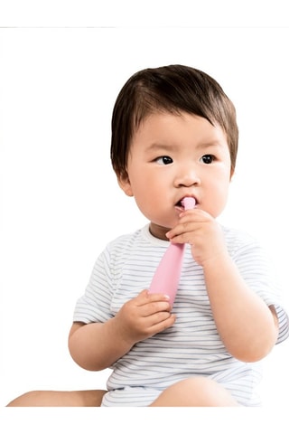 Tandenborstel ISSA baby Pearl Pink Bunny - 0 tot 4 Jaar - Silicone