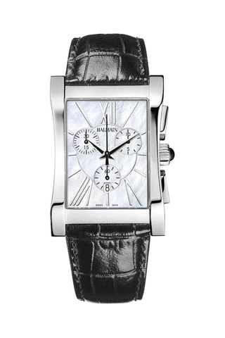 Leren Parelmoer Horloge Eria Chrono Lady - Chronograaf