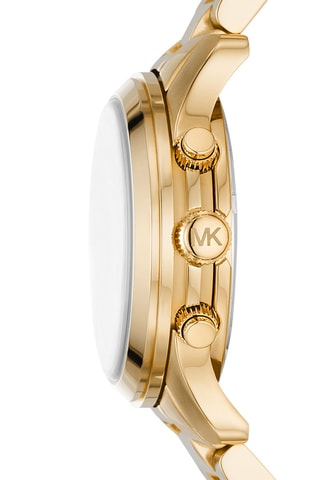 Stalen Quartz Horloge - Chronograaf - Goudkleurig