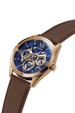 Leren Quartz Horloge