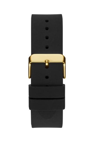 Leren Quartz Horloge Guess Essential - Chronograaf - Zwart en Goudkleurig - Guess Essential 