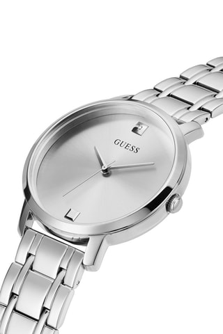 Stalen Quartz Horloge Zilverkleurig