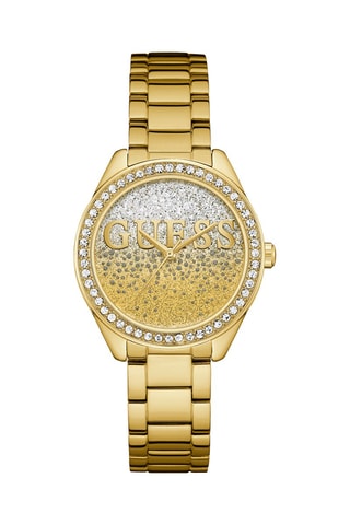 Stalen Quartz Horloge  Goudkleurig