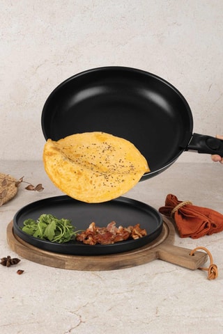 Batterie de cuisine revêtement titane Anthracite Collection - 9 pièces