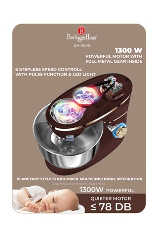 Robot de cuisine en acier inoxydable Leonardo Collection - 6 l - 1300 W