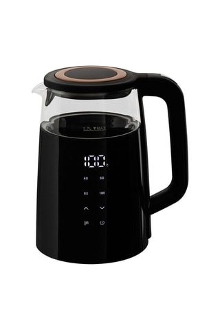 Bouilloire sans fil en verre borosilicate - 1,7 l - 2200 W
