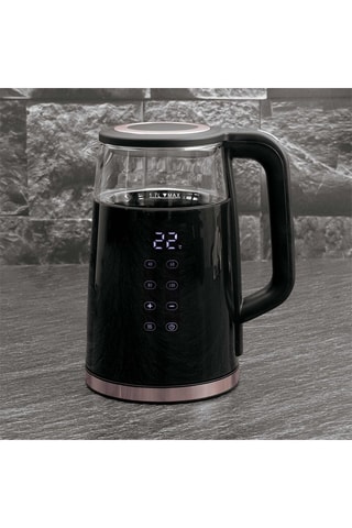 Bouilloire sans fil en verre borosilicate - 1,7 l - 2200 W