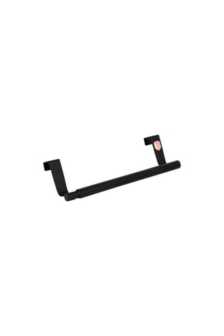 Porte-serviette extensible en acier inoxydable Blake Rose - 23/40 x 7 cm - Noir