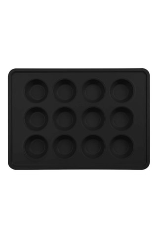 Moule revêtement titane Matte Black Collection - 12 muffins
