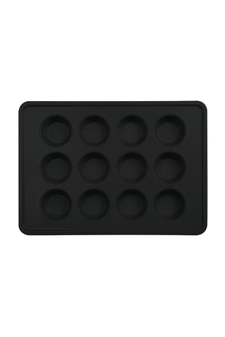 Moule revêtement titane Matte Black Collection - 12 muffins