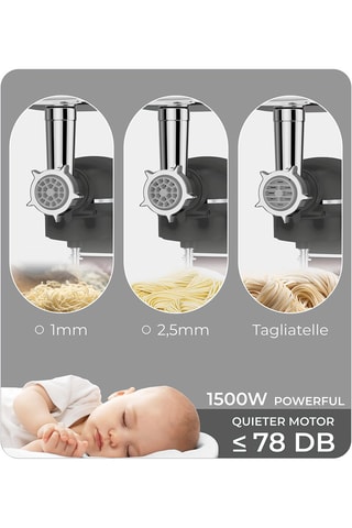 Robot de cuisine multifonctionnel Anthracite Collection - 1500 W - 6 vitesses