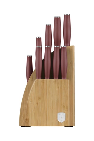 Bloc de 9 pièces en acier inoxydable Leonardo Collection