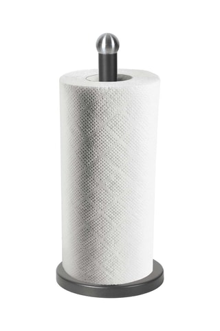 Support essuie-tout en acier inoxydable Anthracite - 15 x 34 cm
