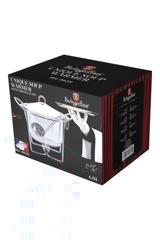 Soupière chauffante en acier inoxydable Black Rose - 4 l