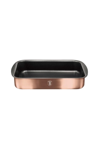 Plat à four en acier inoxydable Metallic Line Rose Gold Edition - 40 x 28,5 x 7 cm