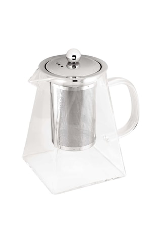 Théière carrée en verre borosilicate Black Silver Collection - 750 ml