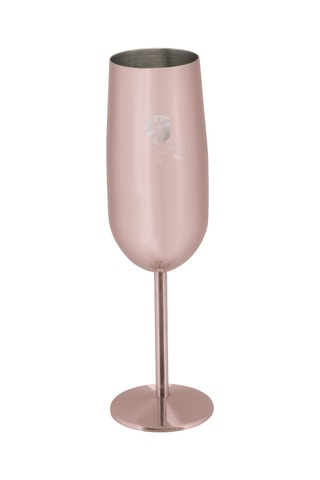 2 flûtes à champagne en acier inoxydable - 2 x 26 cl