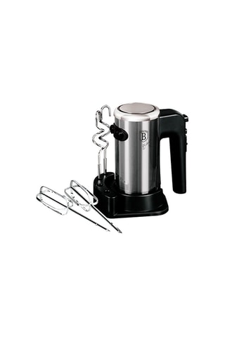 Batteur à main avec socle en acier inoxydable Matte Black Collection