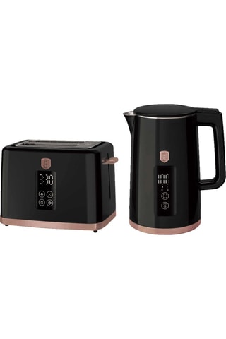 Bouilloire sans fil et grille-pain en acier inoxydable - 2200 et 930 W