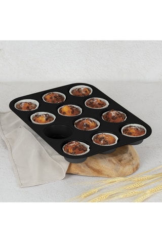 Moule Anthracite - 12 muffins