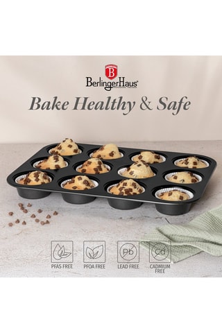 Moule Anthracite - 12 muffins