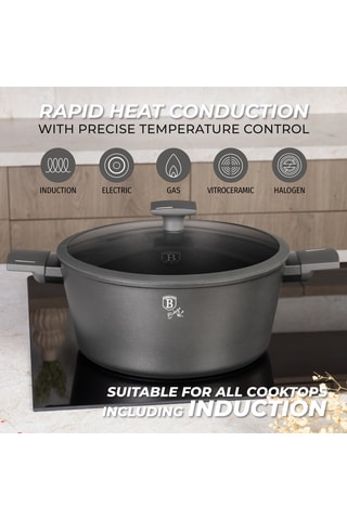 Batterie de cuisine Anthracite – 15 pièces