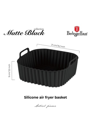 Panier pour friteuse à air chaud en silicone Matte Black – 5 l à 8 l