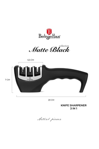 Aiguiseur de couteaux 3-en-1 Matte Black